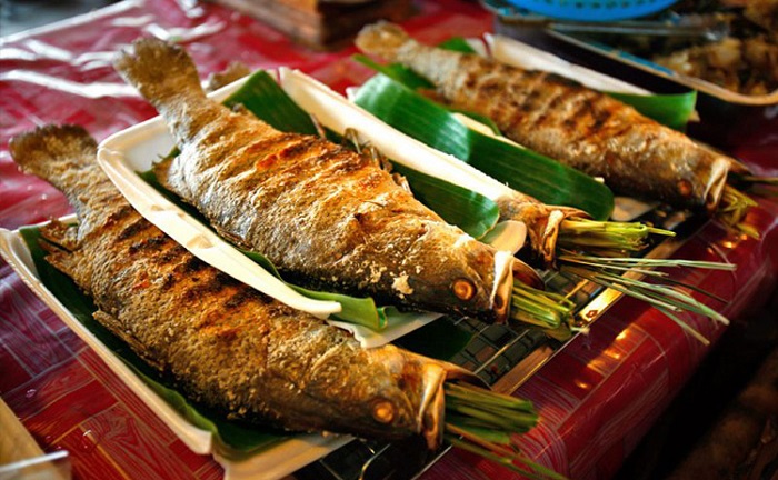 Cá suối nướng Mộc Châu
